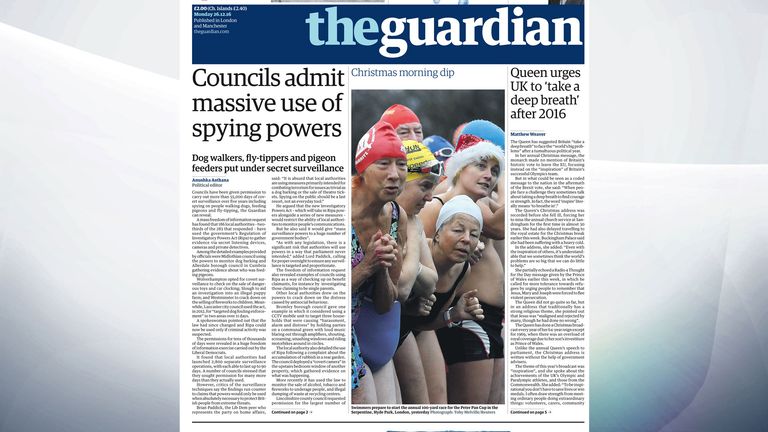 Councils have been given permission to carry out more than 55,000 days of covert surveillance over five years, The Guardian reports