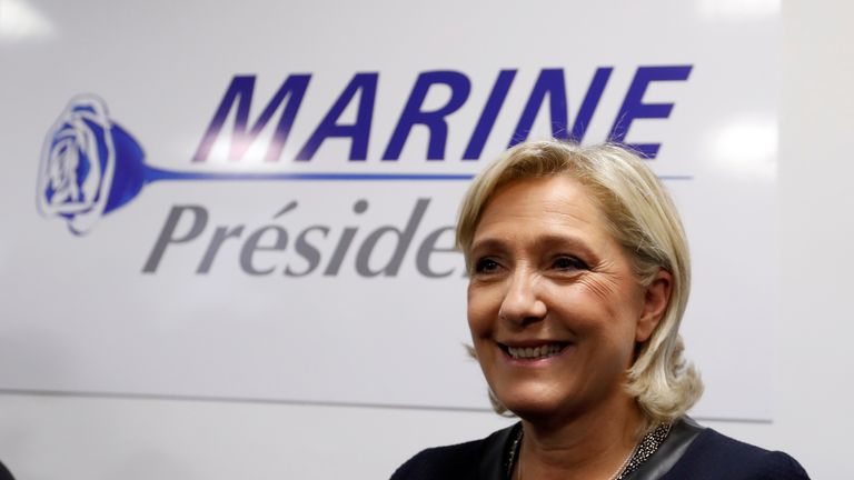 Marine le Pen said people who come to France cannot expect to be taken care of 