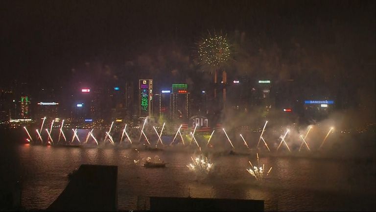 Hong Kong celebrates New Year