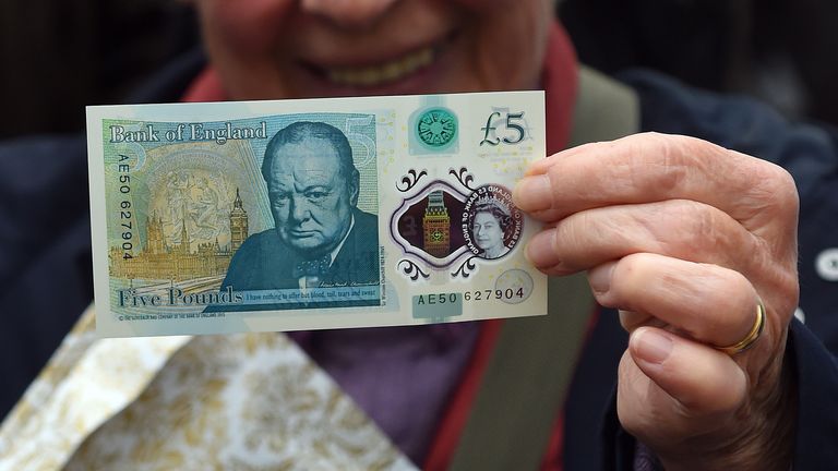 The new £5 banknote came into circulation in September