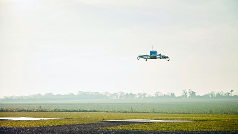 Amazon's Prime Air drone delivers first package to customer | Science ...