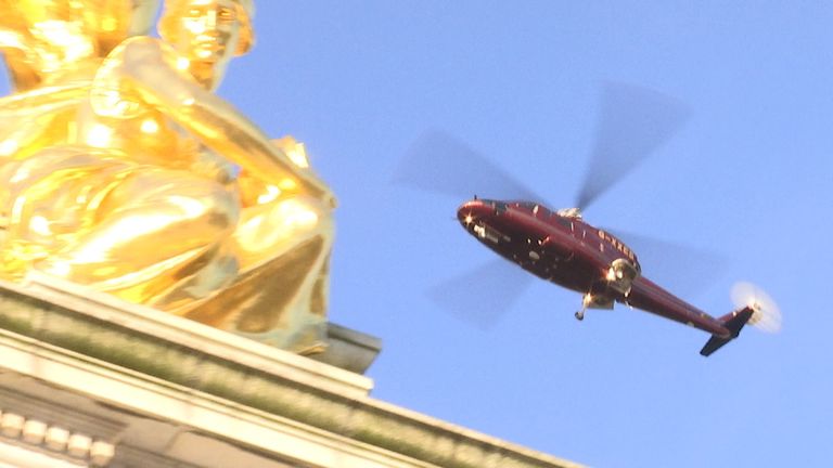 Queen&#39;s helicopter