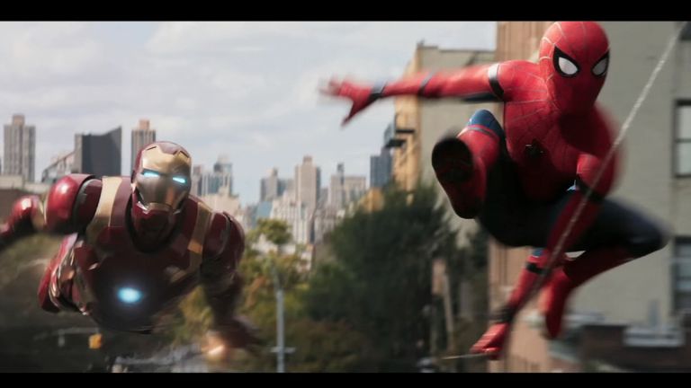 Spider-Man teams with Iron Man in new Homecoming trailer
