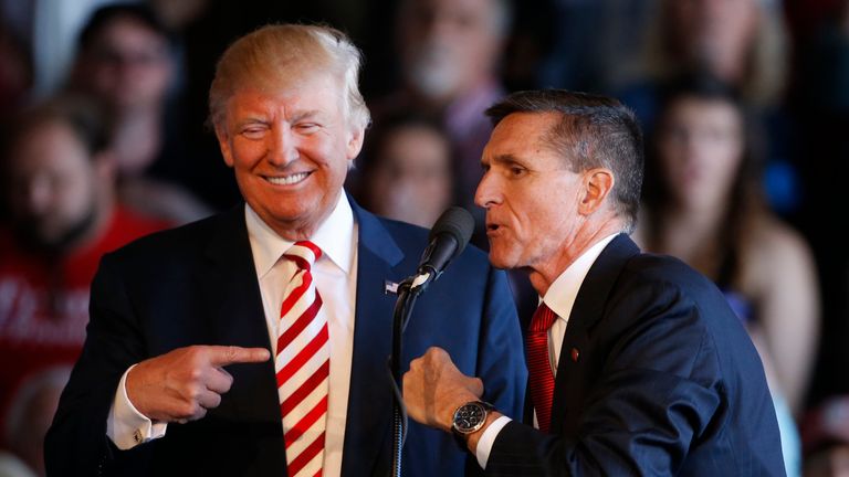 Donald Trump was tipped to offer retired lieutenant general Michael Flynn a top security job