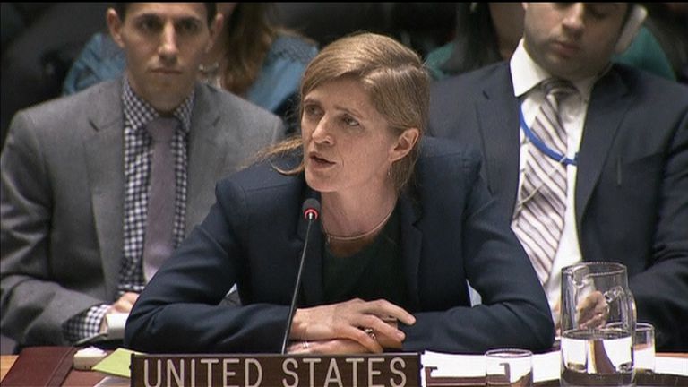 Samantha Power attacked Russia over the assault on Aleppo