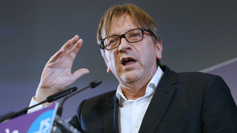 Guy Verhofstadt  says