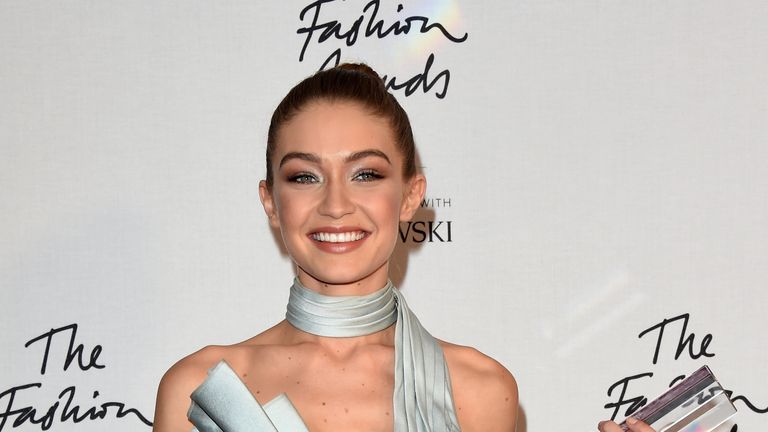 Gigi Hadid crowned Model of the Year at the 2016 Fashion Awards