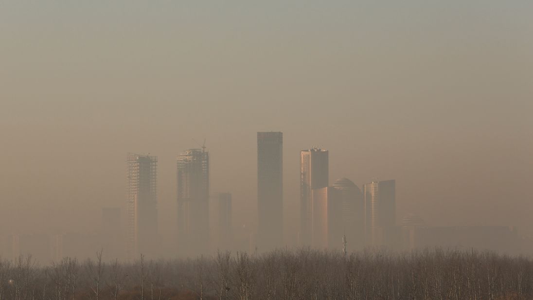 Pollution levels in the city often breach World Health Organisation danger levels