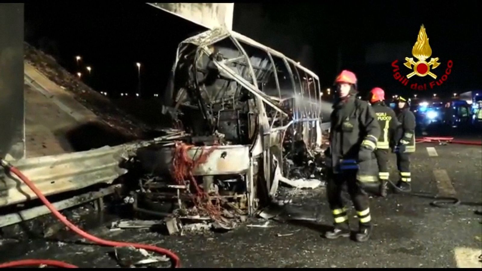 Sixteen killed as bus bursts into flames after smash | Scoop News | Sky ...