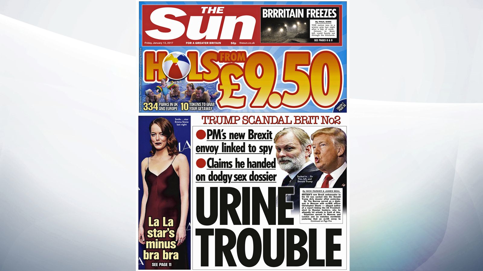 Today's newspaper front pages Scoop News Sky News