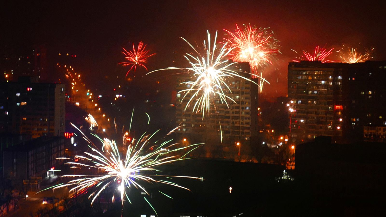 Chinese New Year firework displays spark dense Beijing smog World