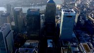 London&#39;s banking sector skyline