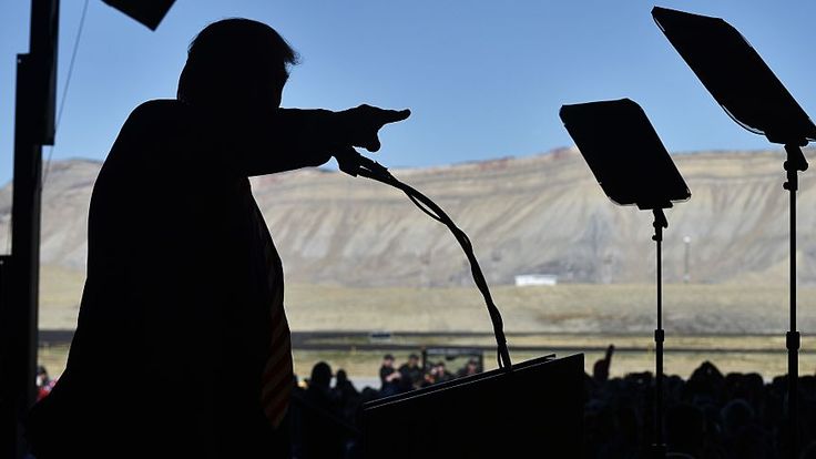Donald Trump speaks at a rally in Colorado