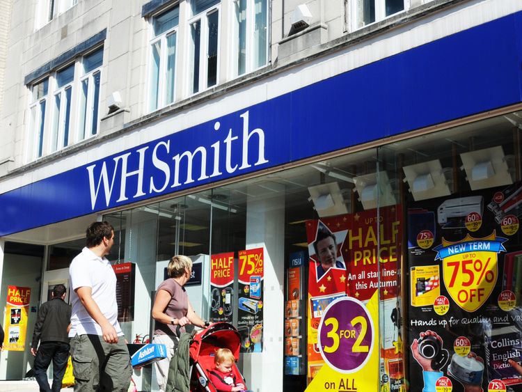 WH Smith shop