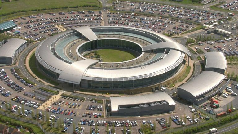 The GCHQ listening post in Cheltenham 
