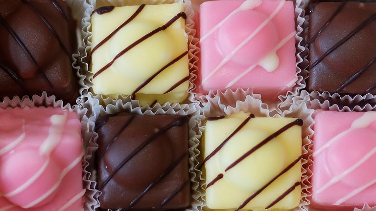 An illustration of a box of Mr Kipling French Fancies March 2016