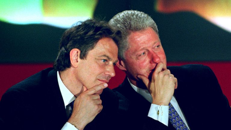 Blair and Clinton in 1997. Photo: Reuters