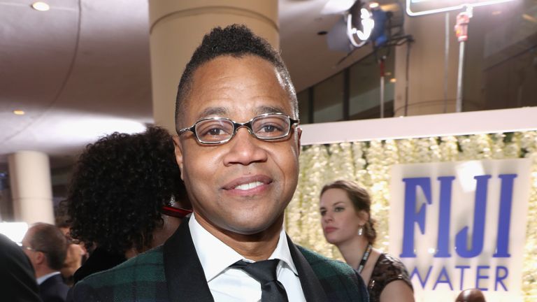 Actor Cuba Gooding Jr. at the 74th annual Golden Globe Awards sponsored by FIJI Water at The Beverly Hilton Hotel on January 8, 2017 in Beverly Hills, California