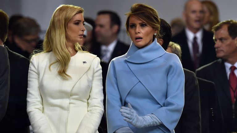 Melania and Ivanka Trump at the inauguration