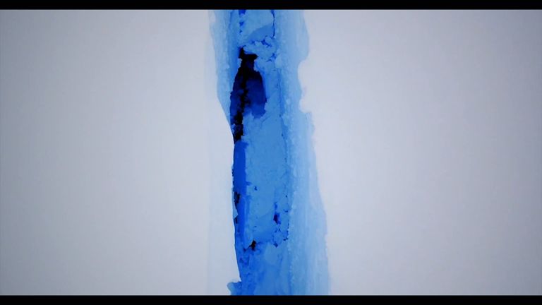 The ice crack has forced the Antarctic Survey to move one of its bases