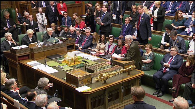 Jeremy Corbyn MP quizzes the Prime Minister over her Brexit plan.