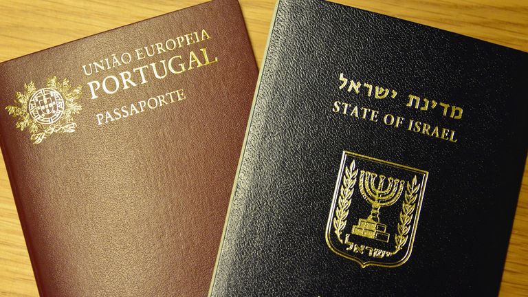 Israeli and Portuguese passports