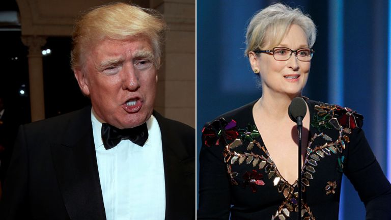 Donald Trump shared his response to Streep&#39;s Golden Globes speech on Twitter
