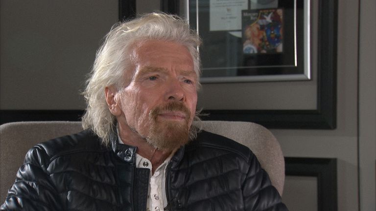 Richard Branson speaks with Sky&#39;s Dermot Murnaghan about ocean pollution. 