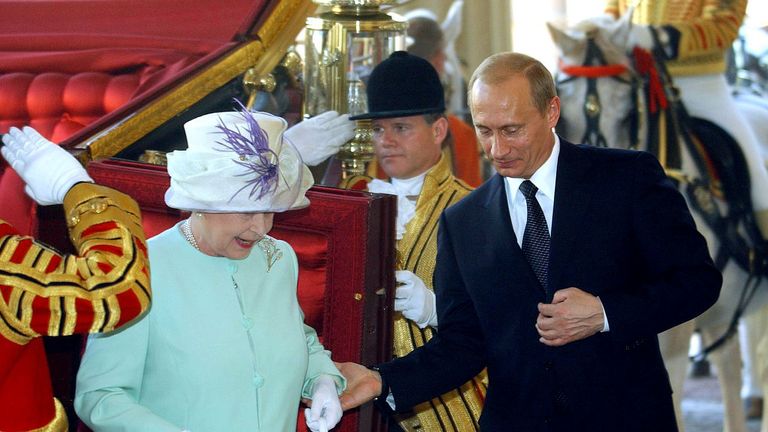 The Queen and Vladimir Putin
