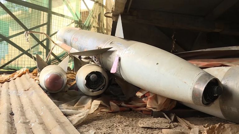 Some of the weapons had Russian markings