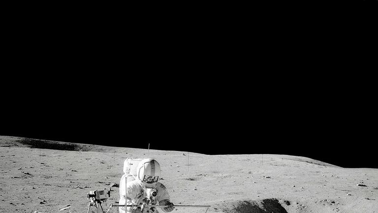 The Apollo 14 crew module landed on the moon almost 46 years ago