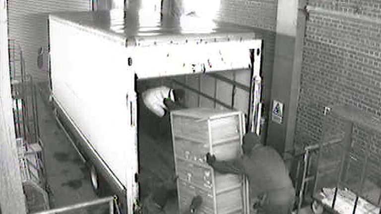 CCTV footage of the Securitas depot robbery from 2006