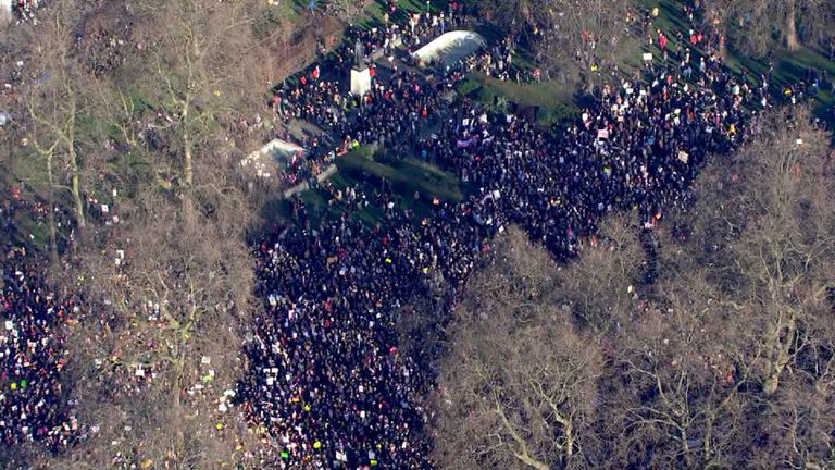London protests against election of Trump