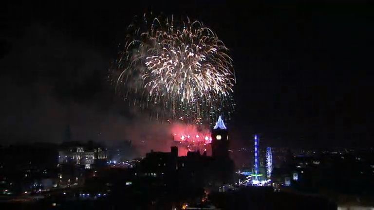 This was the scene in Edinburgh where the Midnight Moment took place as part of Hogmanay celebrations