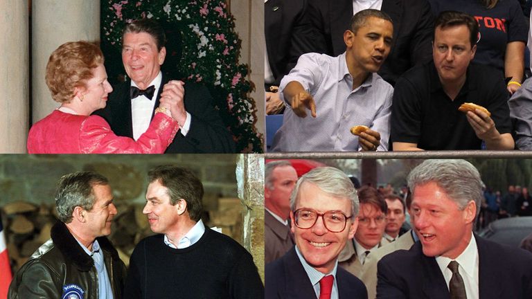 Former UK prime ministers and US presidents have enjoyed close relations