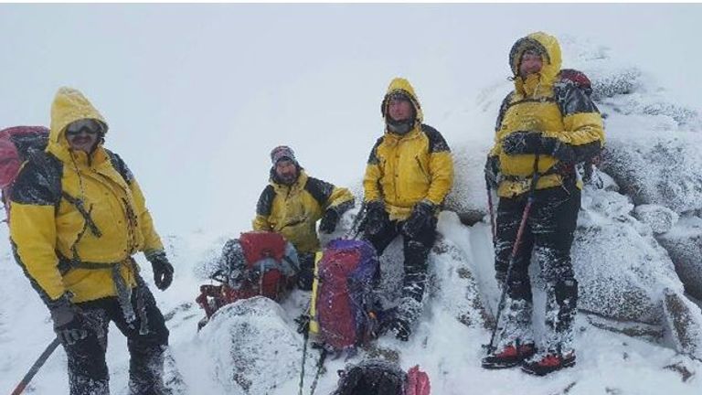 Rescuers braved freezing conditions to search for the missing couple. Pic: Cairngorm MRT