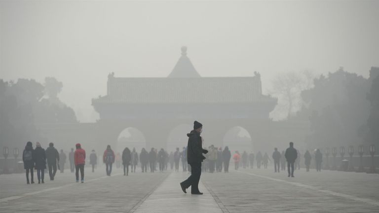 Many people have been forced to stay indoors because of the smog