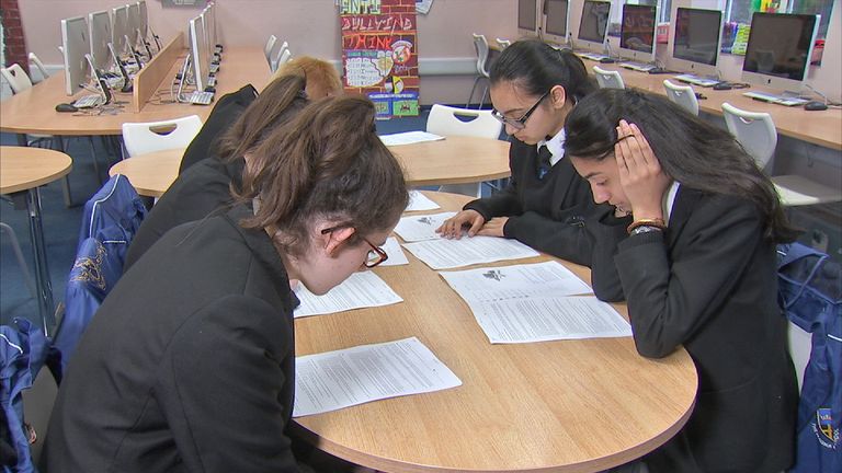 Schoolchildren try reading the terms and conditions of popular social media sites
