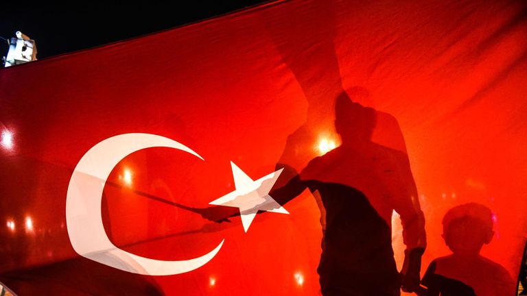 Erdogan supporters took to the streets to defend the president after July&#39;s coup attempt