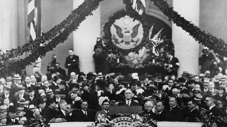 FDR took power in the middle of the Great Depression