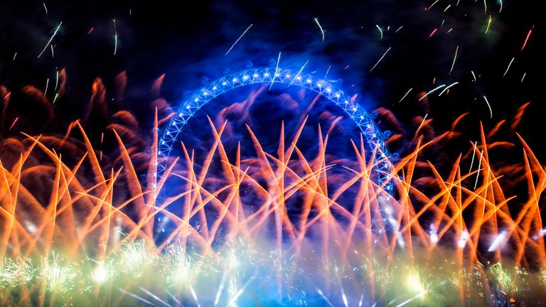 The London Eye lights up in style