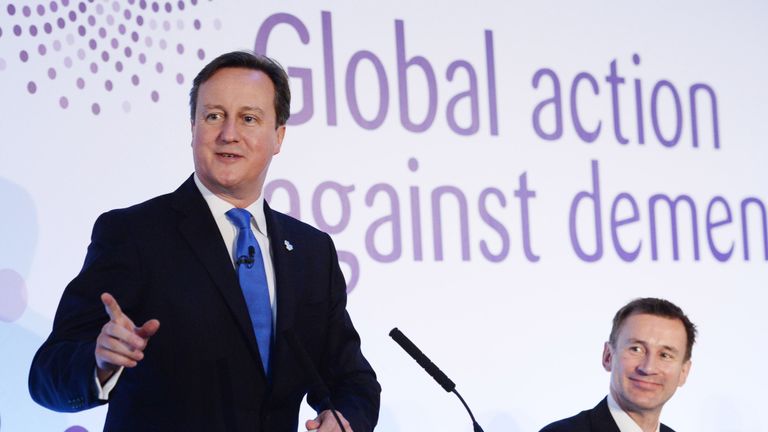 David Cameron at the dementia summit in 2013