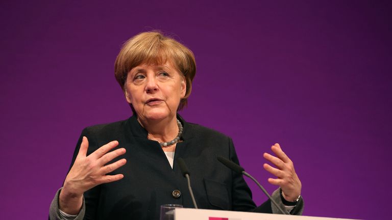 Chancellor Merkel made the remarks to civil servants in Cologne