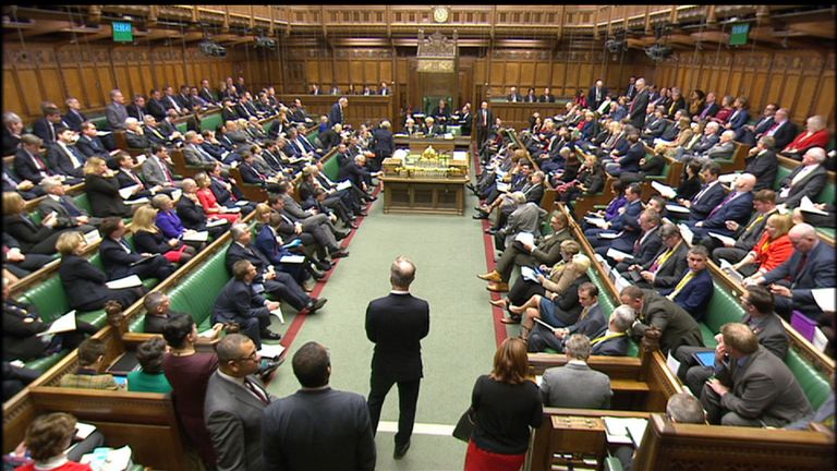 David Davis makes statement in the Commons