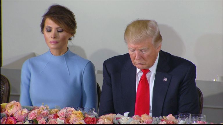 President Trump and his wife Melania