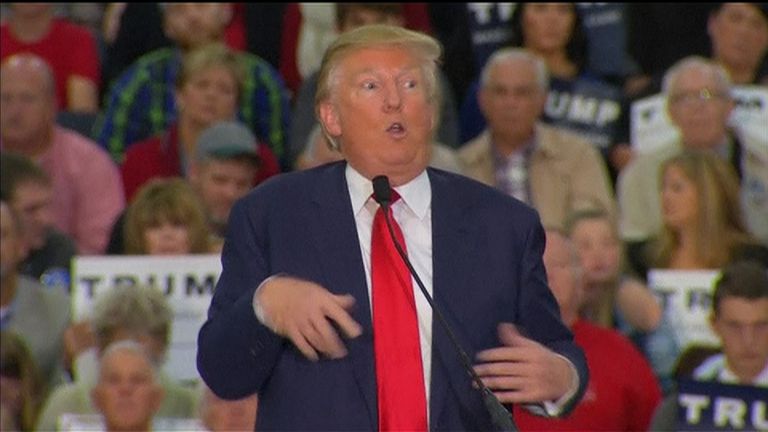 November 2015: Donald Trump mocks a disabled reporter
