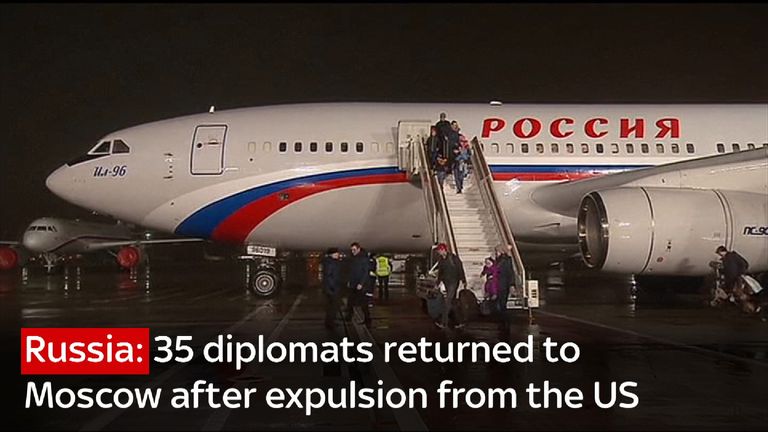 35 Russian diplomats return to Moscow after expulsion from the United States