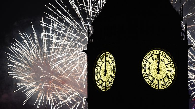 Thousands of people lined the banks of the Thames to watch the display