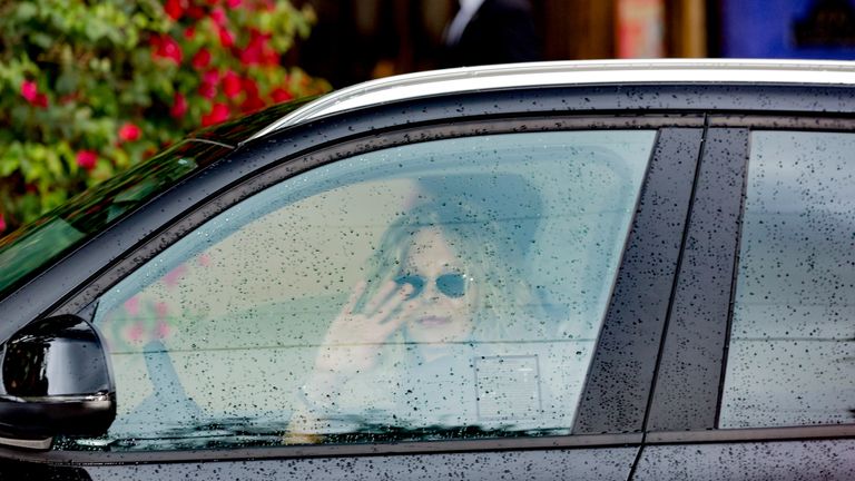 Actress Meg Ryan arrives for a private memorial at the former residence of actress Carrie Fisher January 5, 2017 in Beverly Hills, California. Fisher, 60, died December 27, 2016 after suffering a medical emergency onboard a flight from London to Los Angeles December 23. Debbie Reynolds, Fisher&#39;s mother, died December 28, 2016 of an apparent stroke