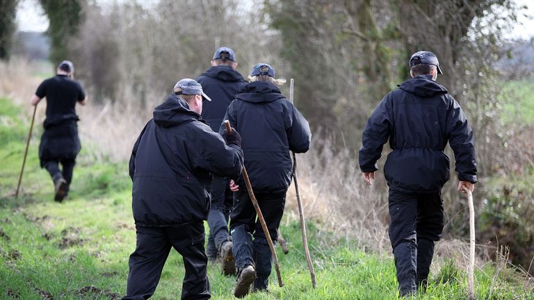Police searching farm land near the University of York in 2010